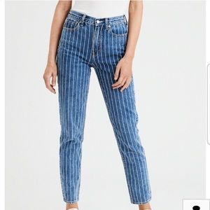 AEO | Striped X-Long Mom Jeans